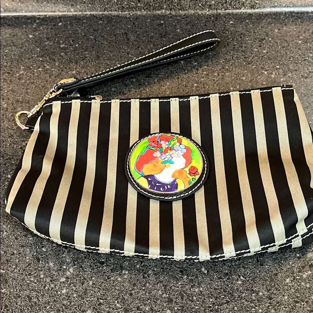 Kentucky Derby wristlet cosmetic bag